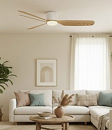 מאוורר תקרה עם שלט ודימר לעמעום התאורה - במבצע - לבחירה כולל תאורה / ללא תאורה