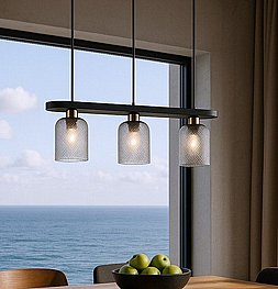 גוף תאורה תלוי שלישיה RIKA