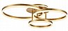 צמוד תקרה טבעות יוקרתי Elite - שחור / זהב מוברש / -בהזמנה - ED